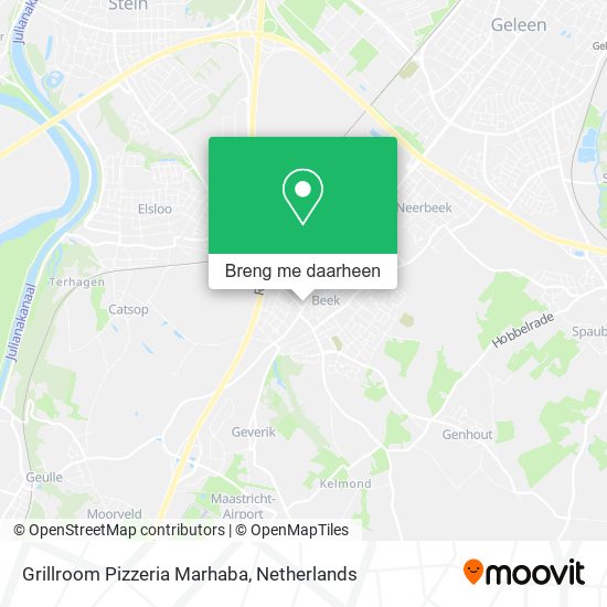 Grillroom Pizzeria Marhaba kaart