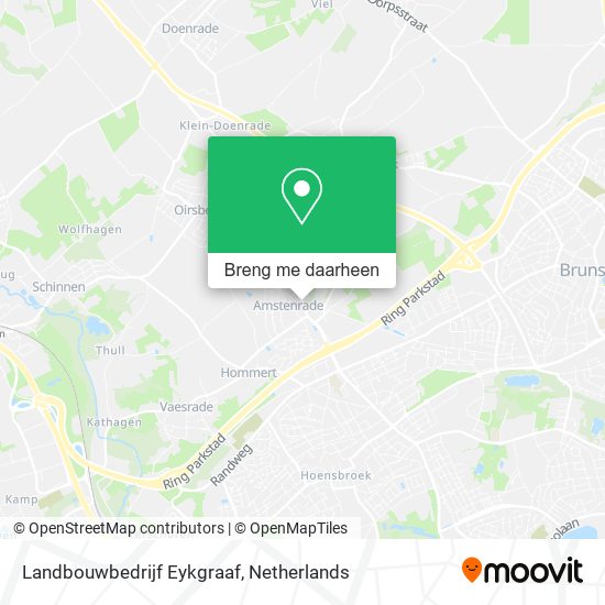Landbouwbedrijf Eykgraaf kaart