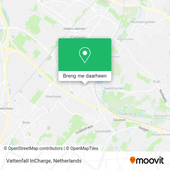Vattenfall InCharge kaart