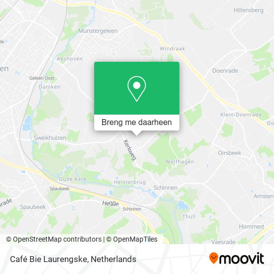 Café Bie Laurengske kaart