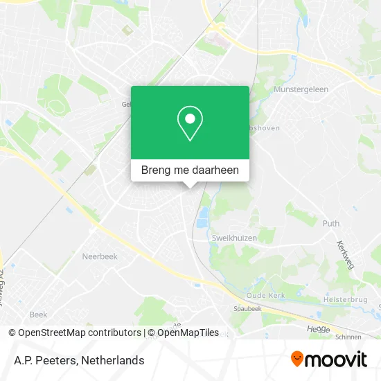 A.P. Peeters kaart