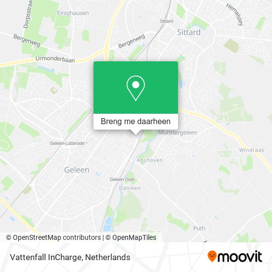 Vattenfall InCharge kaart