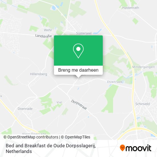 Bed and Breakfast de Oude Dorpsslagerij kaart