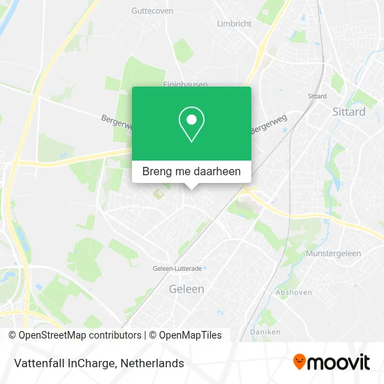 Vattenfall InCharge kaart