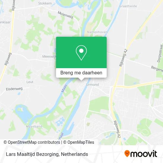 Lars Maaltijd Bezorging kaart