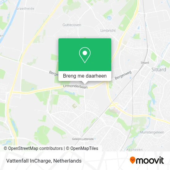 Vattenfall InCharge kaart