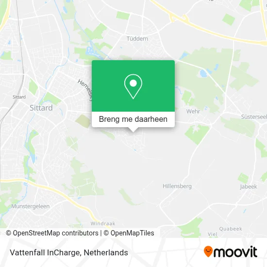 Vattenfall InCharge kaart
