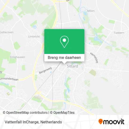 Vattenfall InCharge kaart