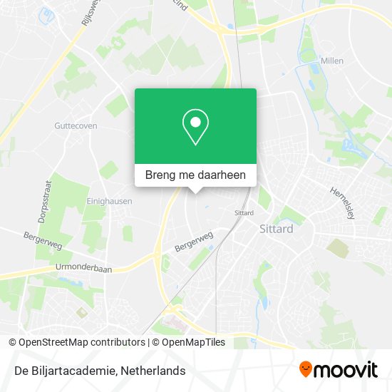 De Biljartacademie kaart