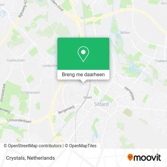 Crystals kaart