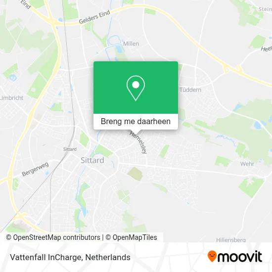 Vattenfall InCharge kaart