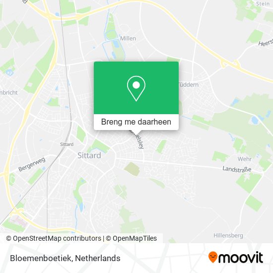 Bloemenboetiek kaart