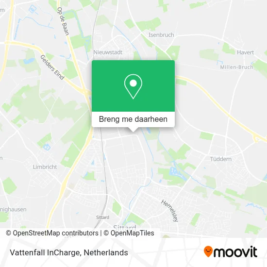 Vattenfall InCharge kaart