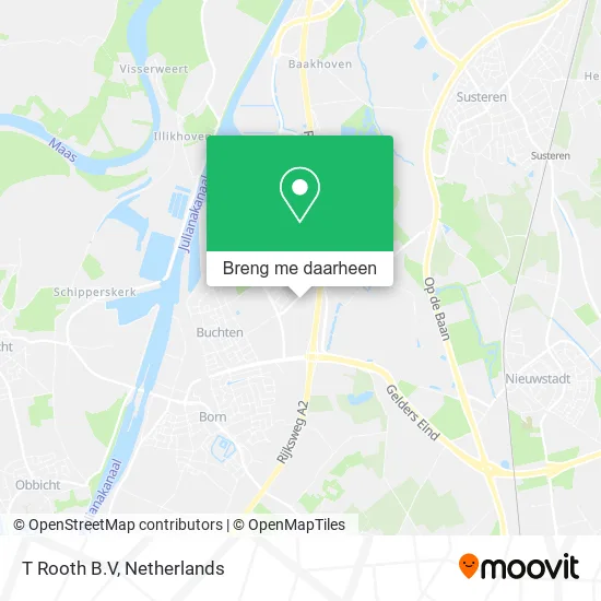 T Rooth B.V kaart