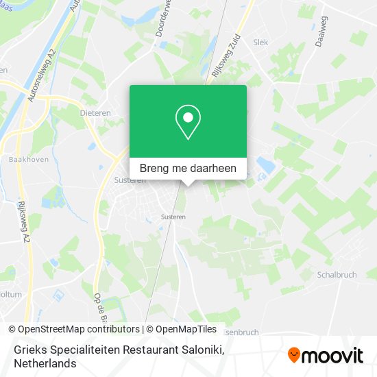 Grieks Specialiteiten Restaurant Saloniki kaart