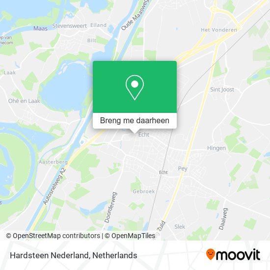 Hardsteen Nederland kaart