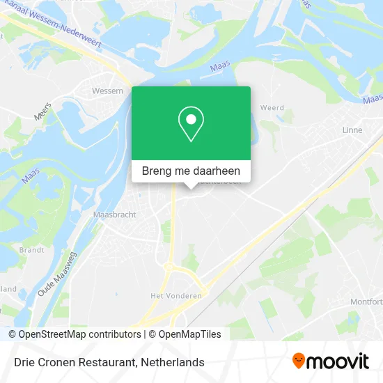 Drie Cronen Restaurant kaart