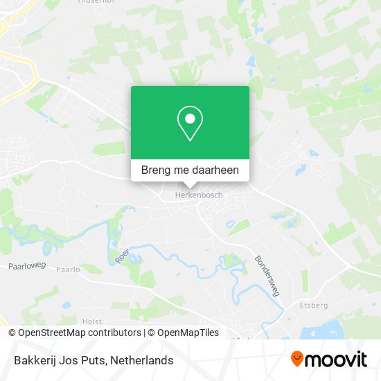 Bakkerij Jos Puts kaart