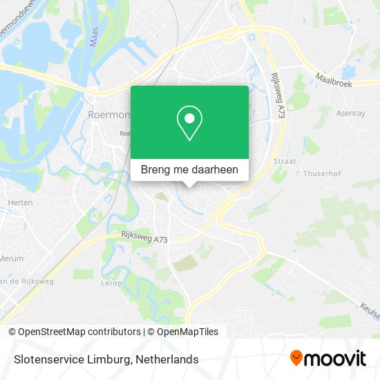 Slotenservice Limburg kaart