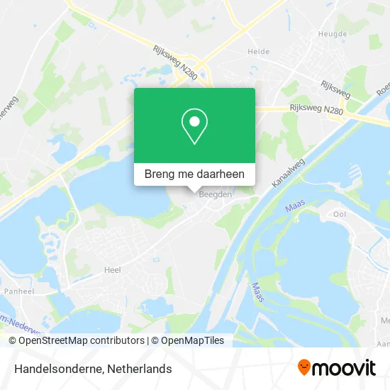 Handelsonderne kaart