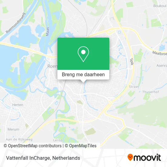 Vattenfall InCharge kaart