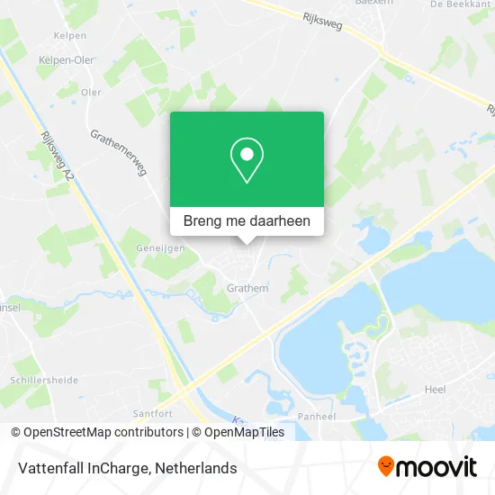 Vattenfall InCharge kaart