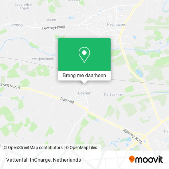 Vattenfall InCharge kaart