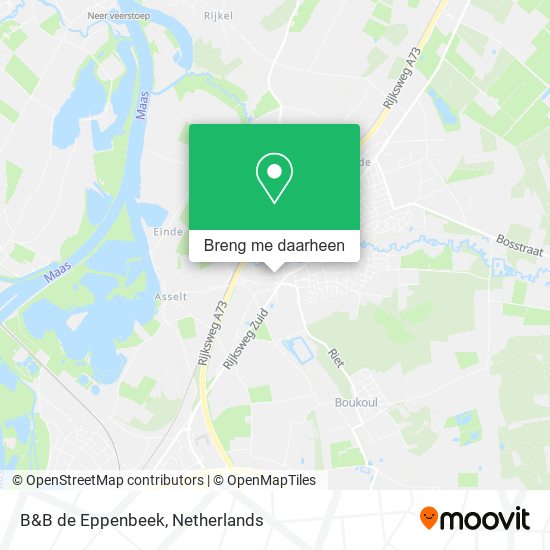 B&B de Eppenbeek kaart