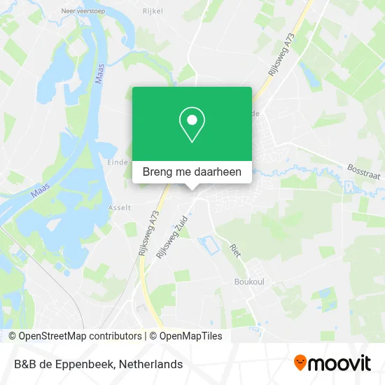 B&B de Eppenbeek kaart
