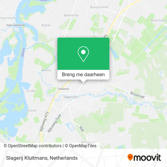 Slagerij Kluitmans kaart
