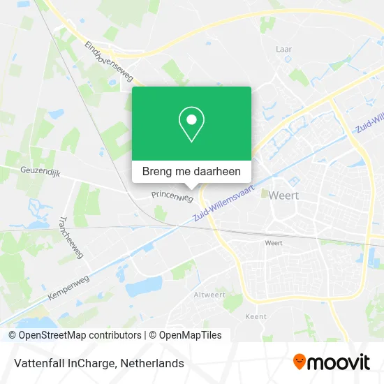 Vattenfall InCharge kaart