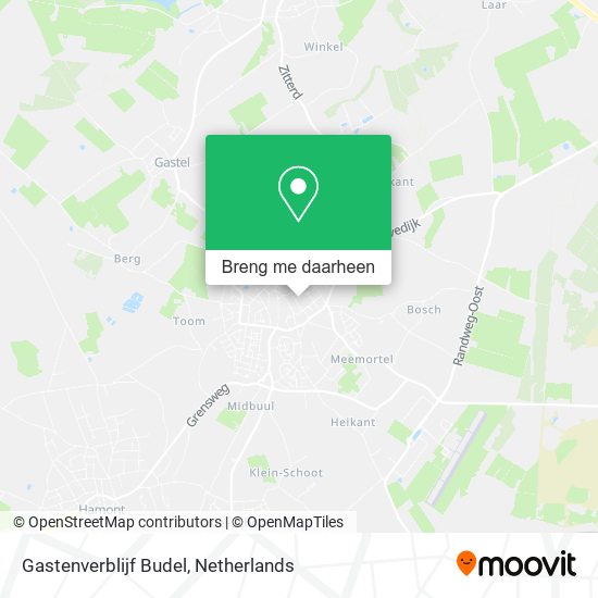 Gastenverblijf Budel kaart