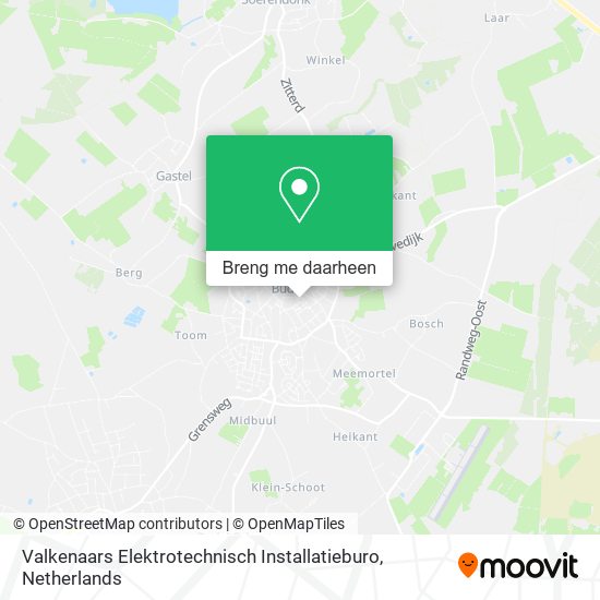 Valkenaars Elektrotechnisch Installatieburo kaart