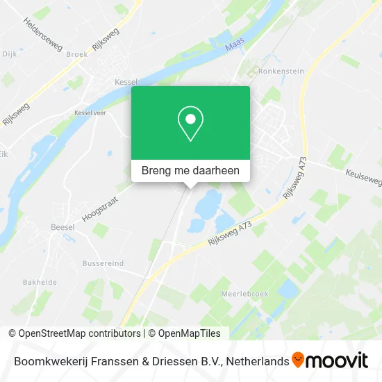 Boomkwekerij Franssen & Driessen B.V. kaart