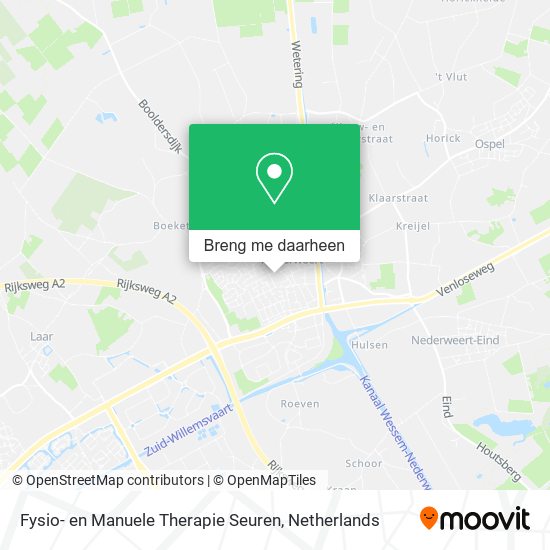 Fysio- en Manuele Therapie Seuren kaart