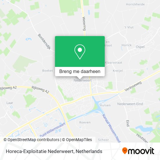 Horeca-Exploitatie Nederweert kaart