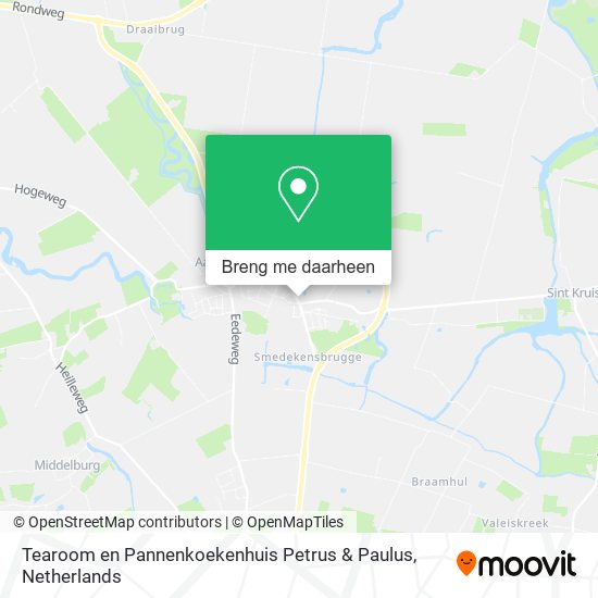 Tearoom en Pannenkoekenhuis Petrus & Paulus kaart