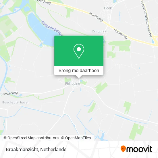 Braakmanzicht kaart