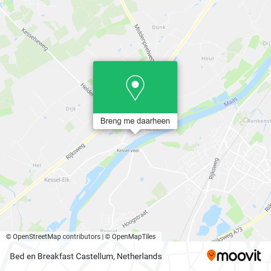 Bed en Breakfast Castellum kaart