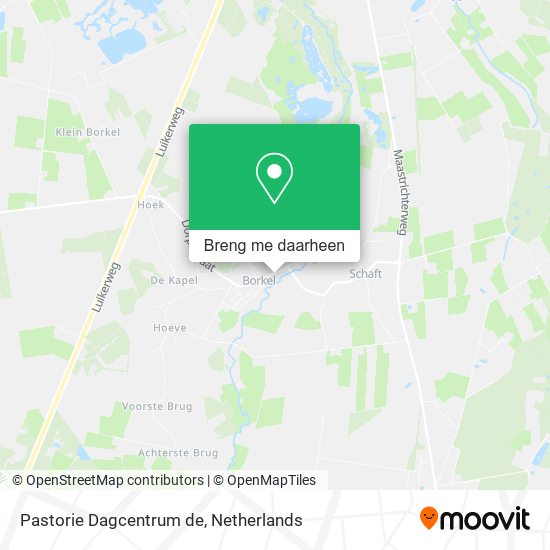 Pastorie Dagcentrum de kaart