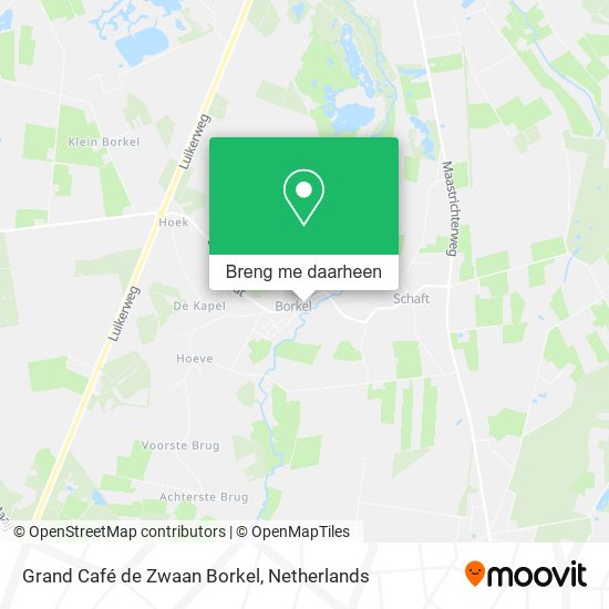 Grand Café de Zwaan Borkel kaart