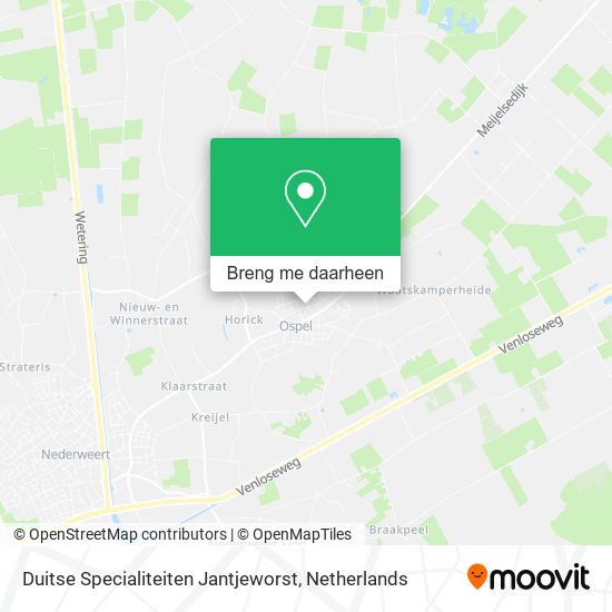 Duitse Specialiteiten Jantjeworst kaart