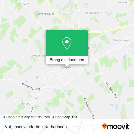 Vofjansenvanderhou kaart