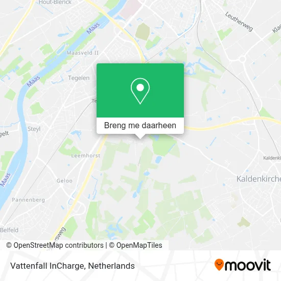 Vattenfall InCharge kaart
