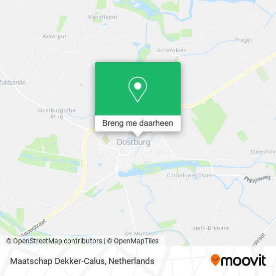 Maatschap Dekker-Calus kaart