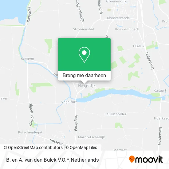 B. en A. van den Bulck V.O.F kaart