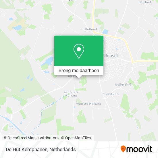 De Hut Kemphanen kaart