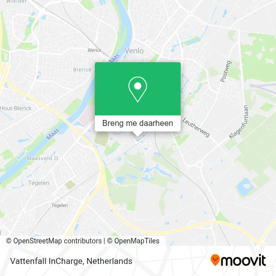 Vattenfall InCharge kaart