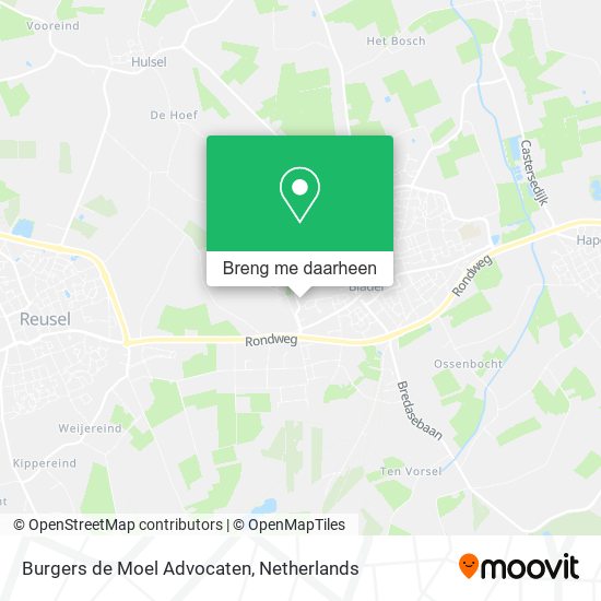 Burgers de Moel Advocaten kaart