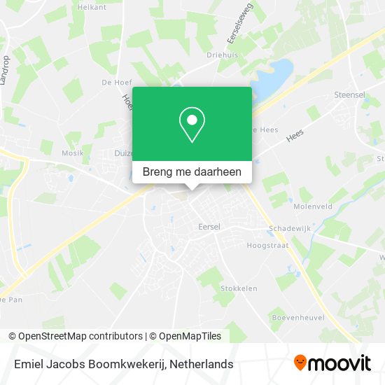 Emiel Jacobs Boomkwekerij kaart